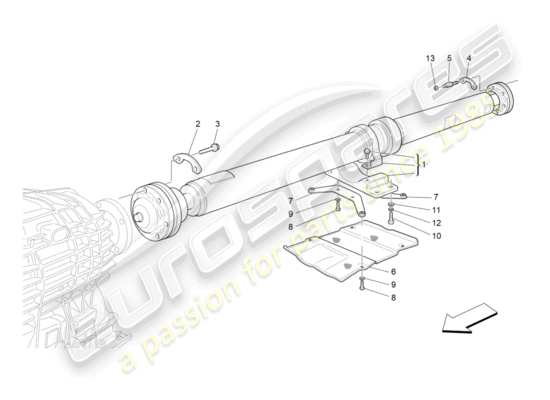 a part diagram from the Maserati GranTurismo parts catalogue