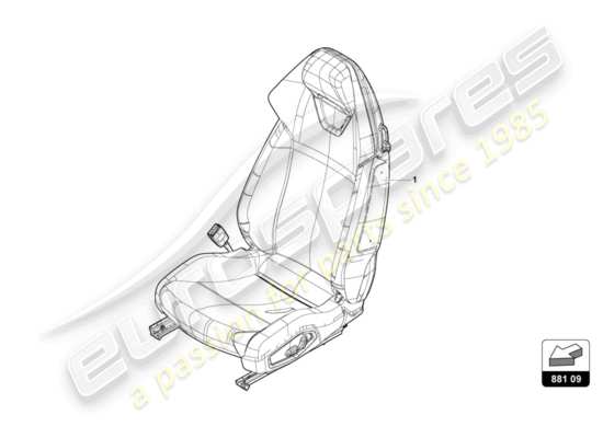 a part diagram from the Lamborghini Huracan LP610 parts catalogue