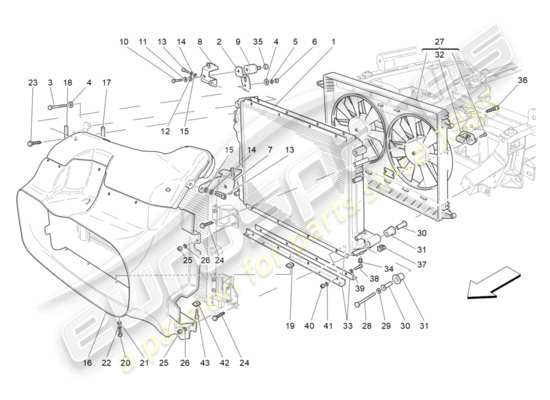 a part diagram from the Maserati GranTurismo parts catalogue