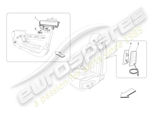 a part diagram from the Maserati GranTurismo parts catalogue