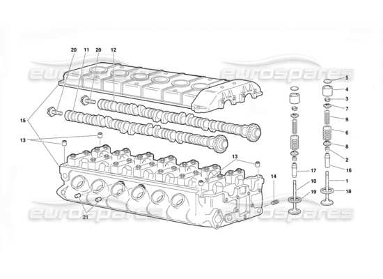 a part diagram from the Lamborghini Diablo parts catalogue