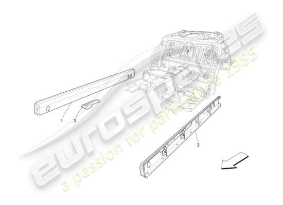 a part diagram from the Maserati GranTurismo (2013) parts catalogue