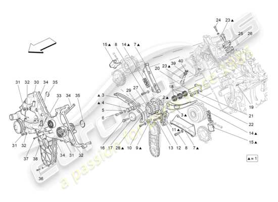 a part diagram from the Maserati GranTurismo (2014) parts catalogue