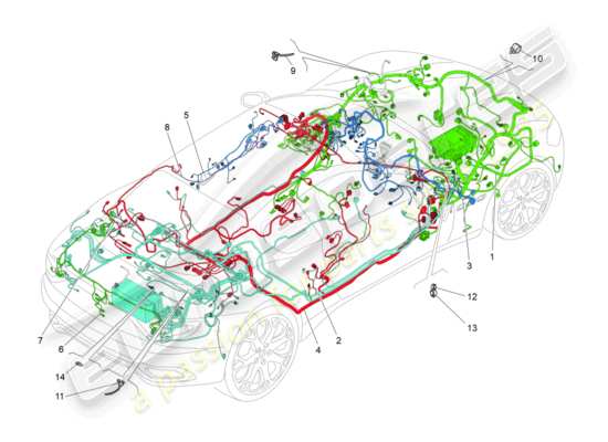 a part diagram from the Maserati GranTurismo (2014) parts catalogue