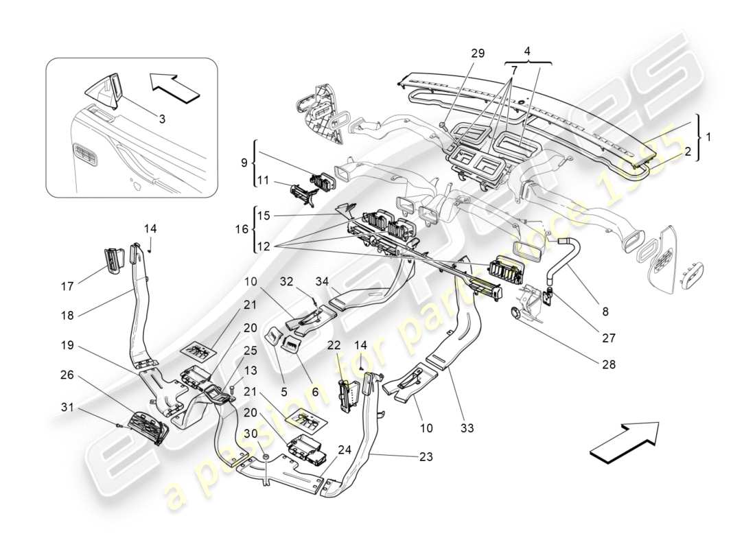 Part diagram containing part number 670001501