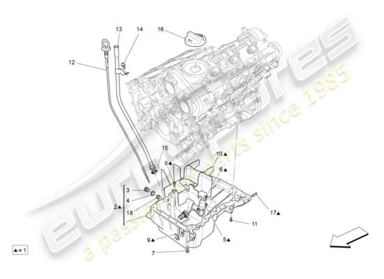 a part diagram from the Maserati QTP 3.0 BT V6 410HP (2014) parts catalogue