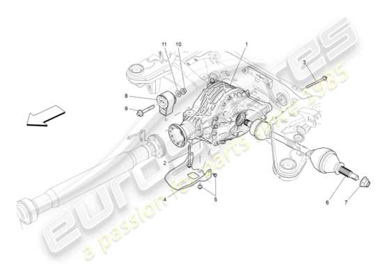 a part diagram from the Maserati QTP 3.0 BT V6 410HP (2014) parts catalogue