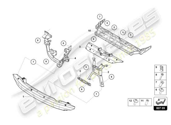 a part diagram from the Lamborghini Huracan Performante parts catalogue