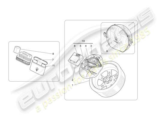 a part diagram from the Maserati GranTurismo parts catalogue