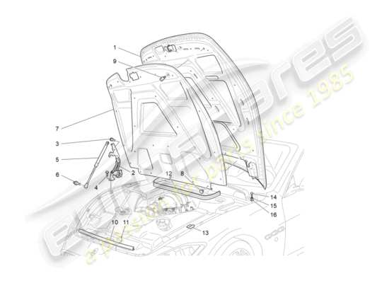 a part diagram from the Maserati GranTurismo parts catalogue