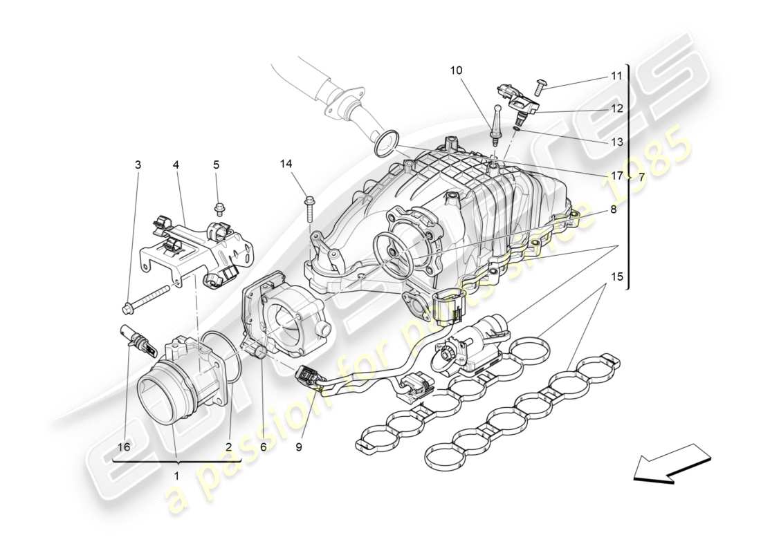 Part diagram containing part number 46328208