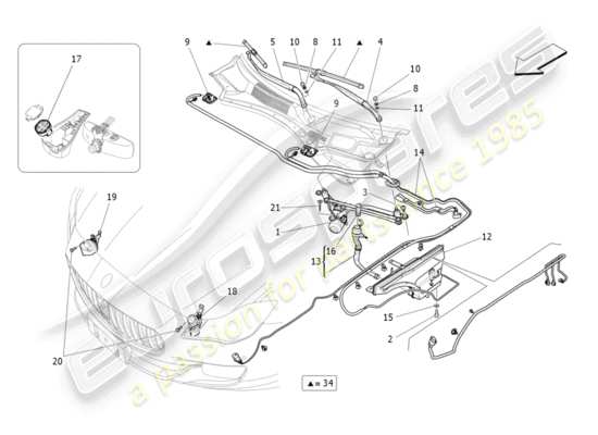 a part diagram from the Maserati QTP 3.0 TDS V6 275HP (2015) parts catalogue