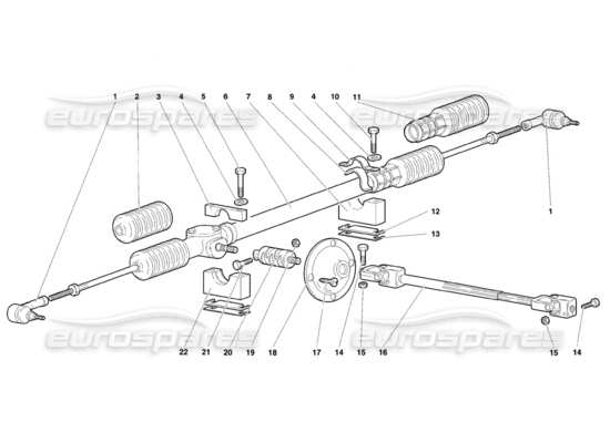 a part diagram from the Lamborghini Diablo SE30 (1995) parts catalogue