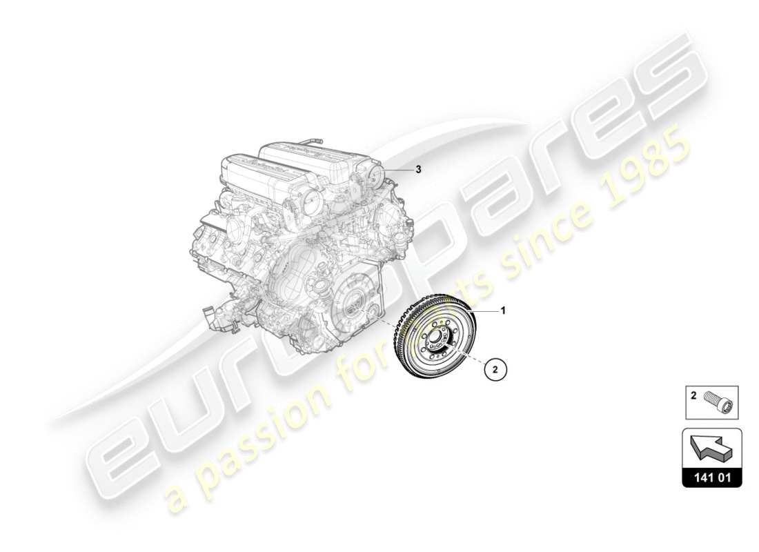 Lamborghini PERFORMANTE COUPE (2020) DUAL Part Diagram