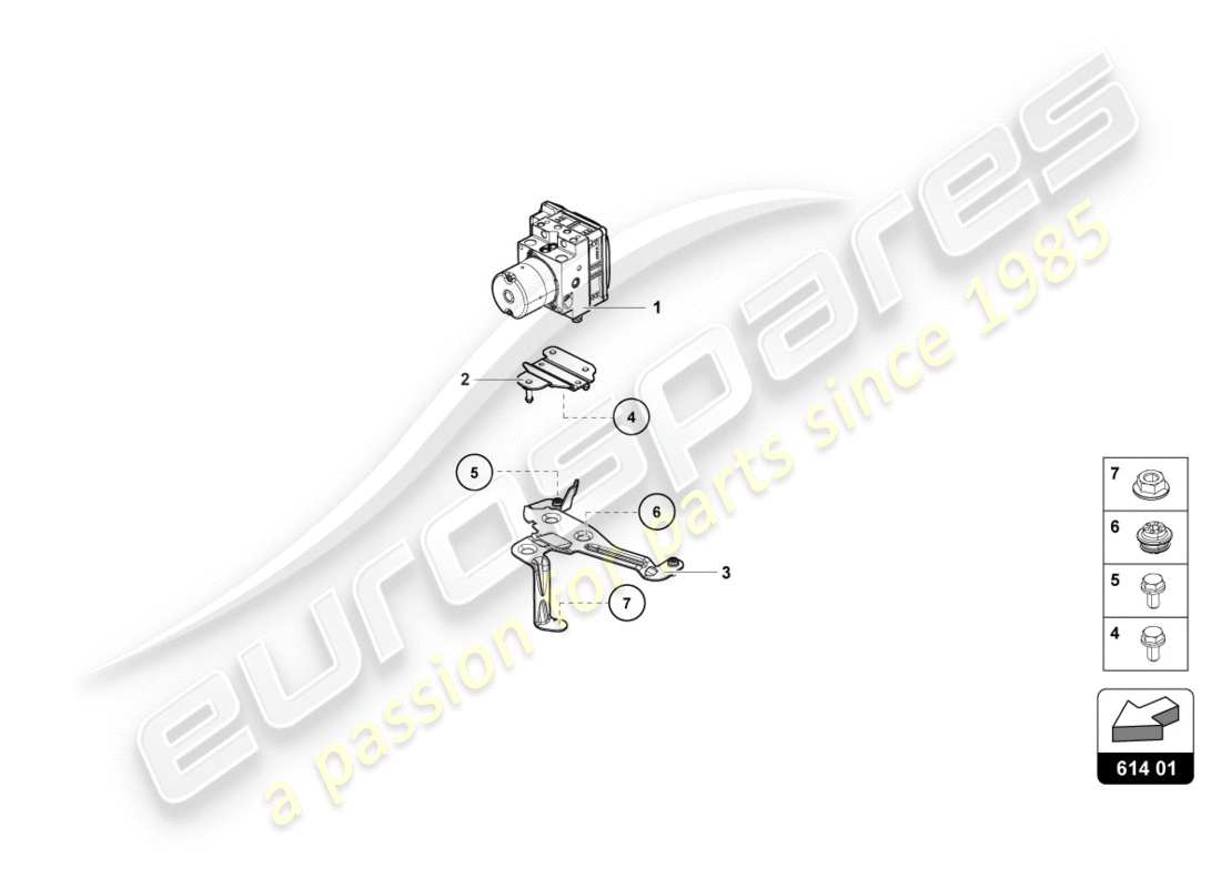 Lamborghini PERFORMANTE COUPE (2020) ABS UNIT WITH CONTROL UNIT Part Diagram