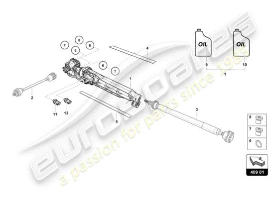 a part diagram from the Lamborghini Huracan Performante parts catalogue