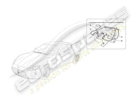 a part diagram from the Maserati GRANTURISMO S (2013) parts catalogue