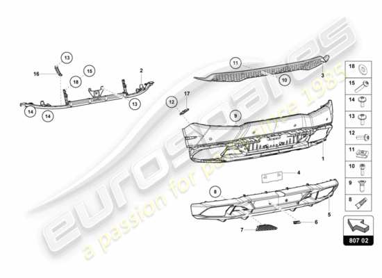 a part diagram from the Lamborghini HURACAN LP600 parts catalogue