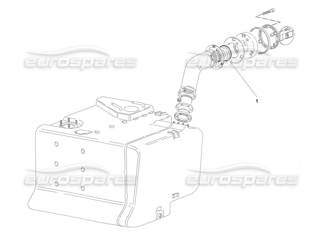 Lamborghini Diablo SV (1997) fuel system (Valid for Saudi Arabia - March 1997) Parts Diagram