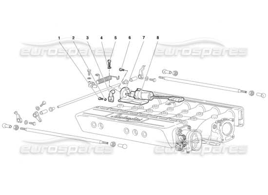 a part diagram from the Lamborghini Diablo SV (1997) parts catalogue