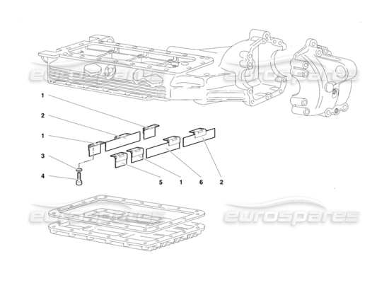 a part diagram from the Lamborghini Diablo parts catalogue