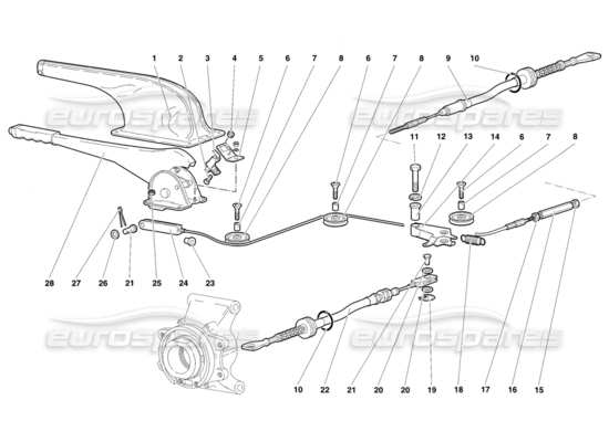 a part diagram from the Lamborghini Diablo parts catalogue