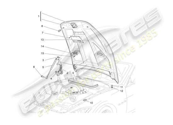 a part diagram from the Maserati Granturismo Sport parts catalogue