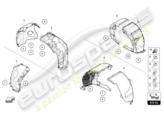 a part diagram from the Lamborghini Centenario parts catalogue