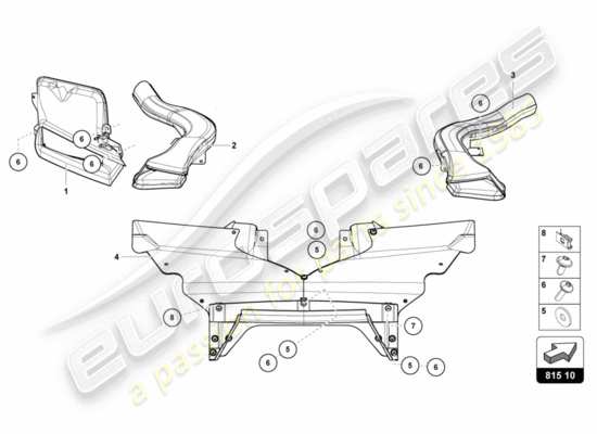 a part diagram from the Lamborghini Centenario parts catalogue