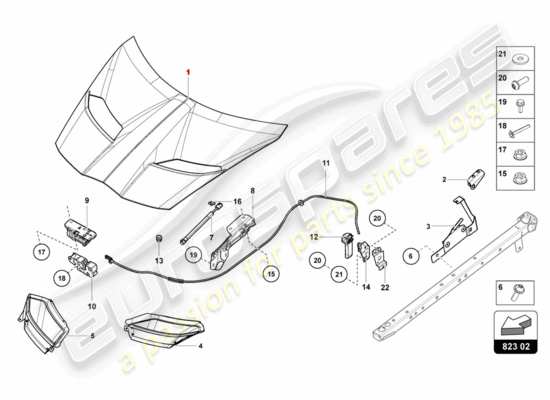 a part diagram from the Lamborghini CENTENARIO COUPE (2017) parts catalogue