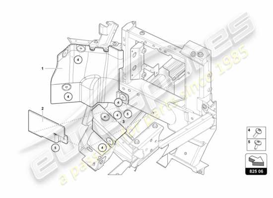 a part diagram from the Lamborghini Centenario parts catalogue