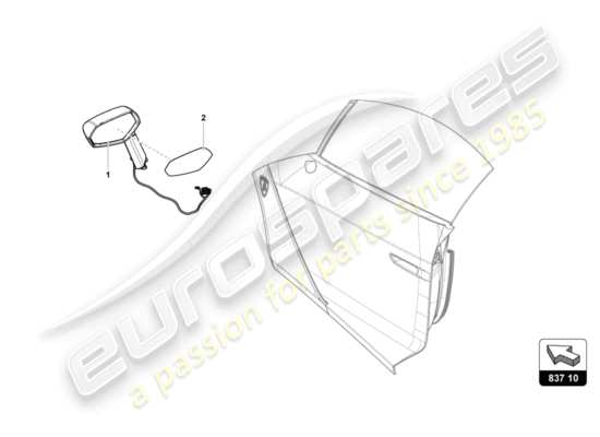 a part diagram from the Lamborghini Centenario parts catalogue