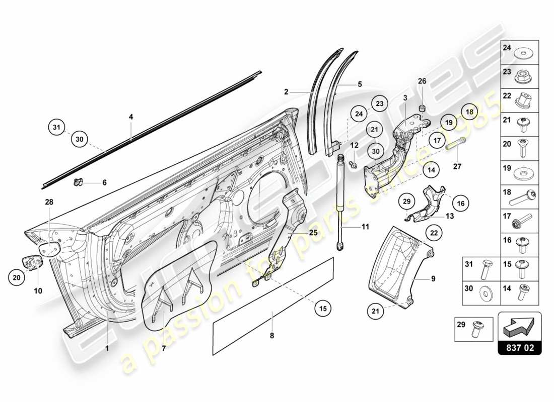 Part diagram containing part number 470837349D