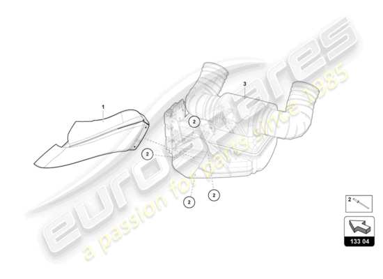 a part diagram from the Lamborghini Centenario parts catalogue