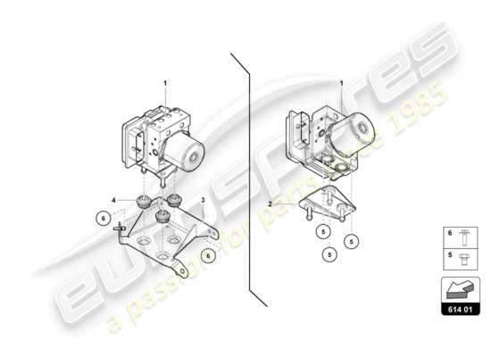 a part diagram from the Lamborghini CENTENARIO ROADSTER (2017) parts catalogue