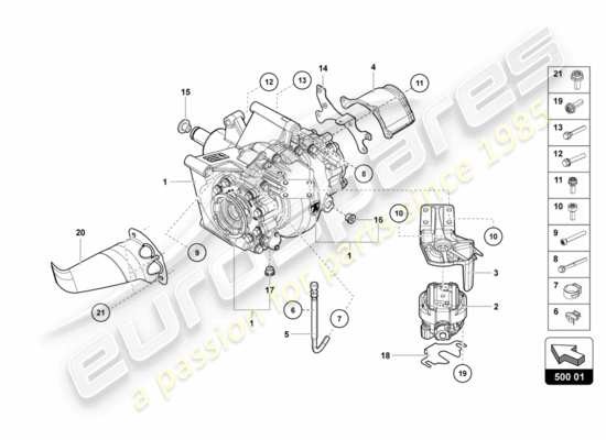 a part diagram from the Lamborghini Aventador LP700-4 parts catalogue