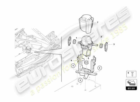 a part diagram from the Lamborghini LP700-4 Coupe (2012) parts catalogue