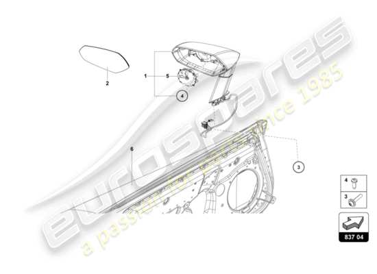 a part diagram from the Lamborghini LP700-4 Coupe (2012) parts catalogue