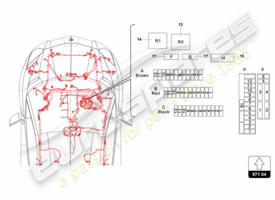 a part diagram from the Lamborghini Aventador LP700-4 parts catalogue