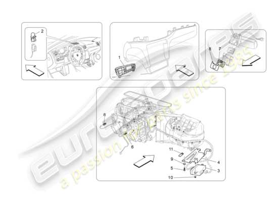 a part diagram from the Maserati Granturismo Sport parts catalogue