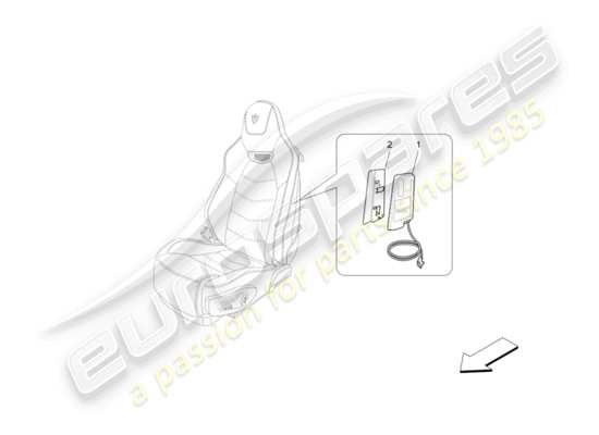 a part diagram from the Maserati Granturismo Sport parts catalogue