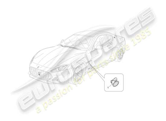 a part diagram from the Maserati Granturismo Sport parts catalogue