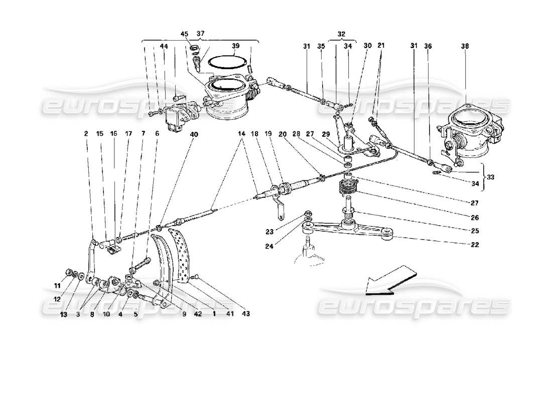 Ferrari 512 M Throttle Control -Not for GD- Parts Diagram