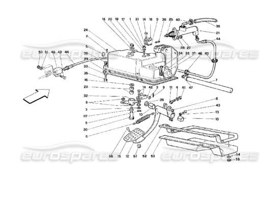 a part diagram from the Ferrari 512 parts catalogue