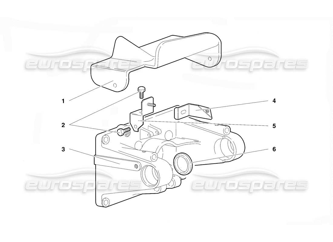 Lamborghini Diablo VT (1994) Pedal Mounting (Valid for RH D. Version - April 1994) Parts Diagram