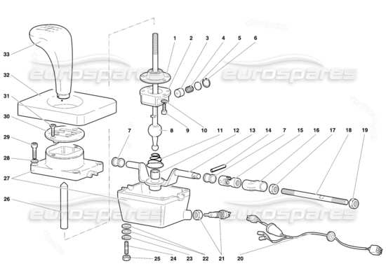 a part diagram from the Lamborghini Diablo parts catalogue