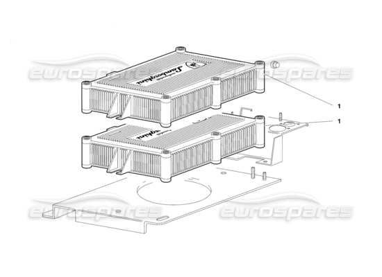 a part diagram from the Lamborghini Diablo parts catalogue