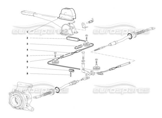 a part diagram from the Lamborghini Diablo parts catalogue