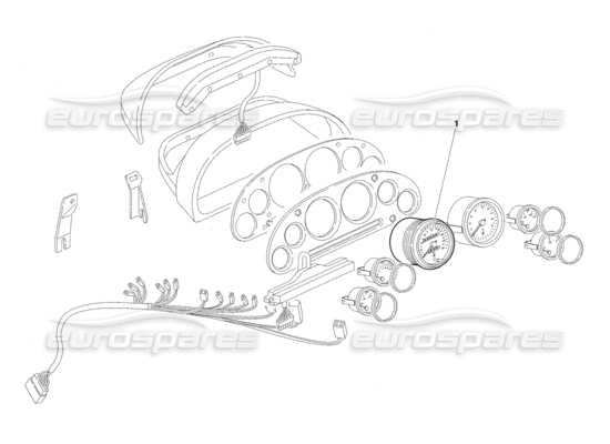 a part diagram from the Lamborghini Diablo parts catalogue