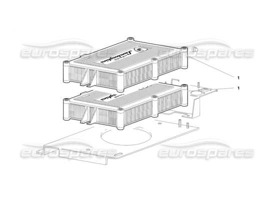 a part diagram from the Lamborghini Diablo parts catalogue